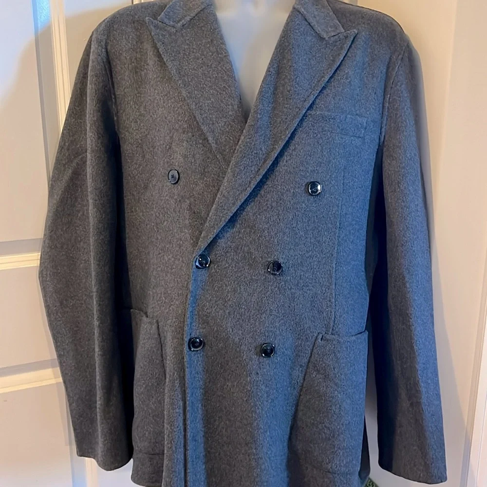 🔥 Slim Wool-Blend Hand Finished Blazer